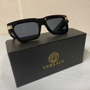 Versace Black and Gold Sunglasses
